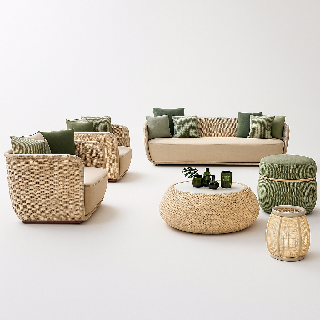 VerdeLoom Riviera Woven Lounge Set