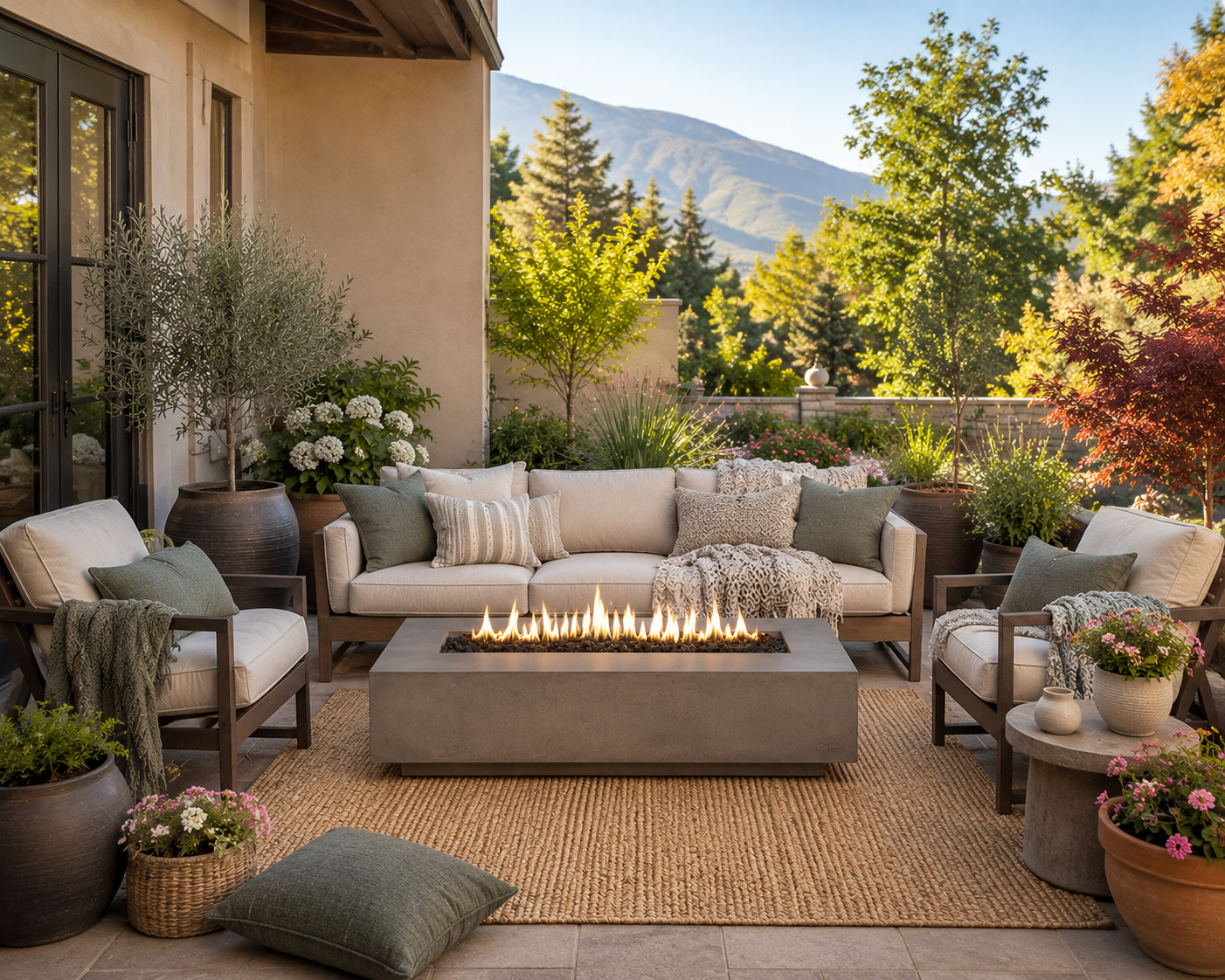 Patio Elegance Fire Table - 72-Inch Nexus for Ultimate Outdoor Enjoyment