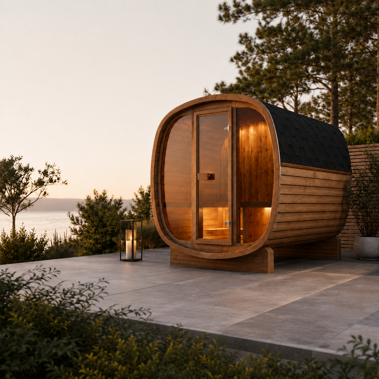 Auris Two Luxury Outdoor Cedar Sauna