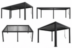 Louver Pergola Steel Louvers & Frame - Black