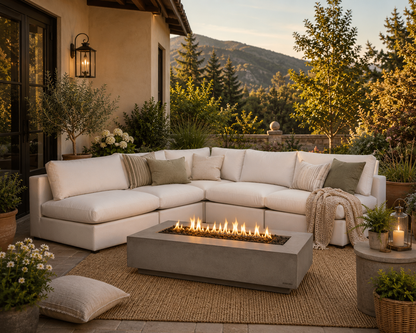 Patio Elegance Outdoor Sectional Sofa Set by Modway – Stylish 5-Piece Furniture for Patios