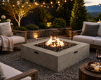 Streamlined Aesthetic Outdoor Fire Pit Table
