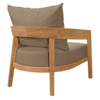 Brisbane Teak Outdoor Patio Set - Stylish 3-Piece Design by Modway