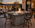 Entertainer Outdoor Fire Pit Table – 6 Ft with Fire Glass (LP/NG Compatible)