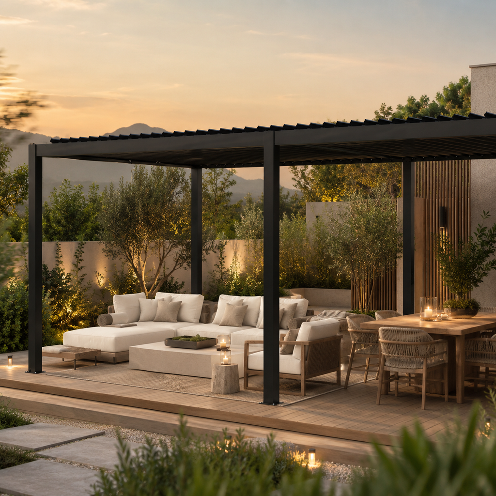 Louver Pergola Steel Louvers & Frame