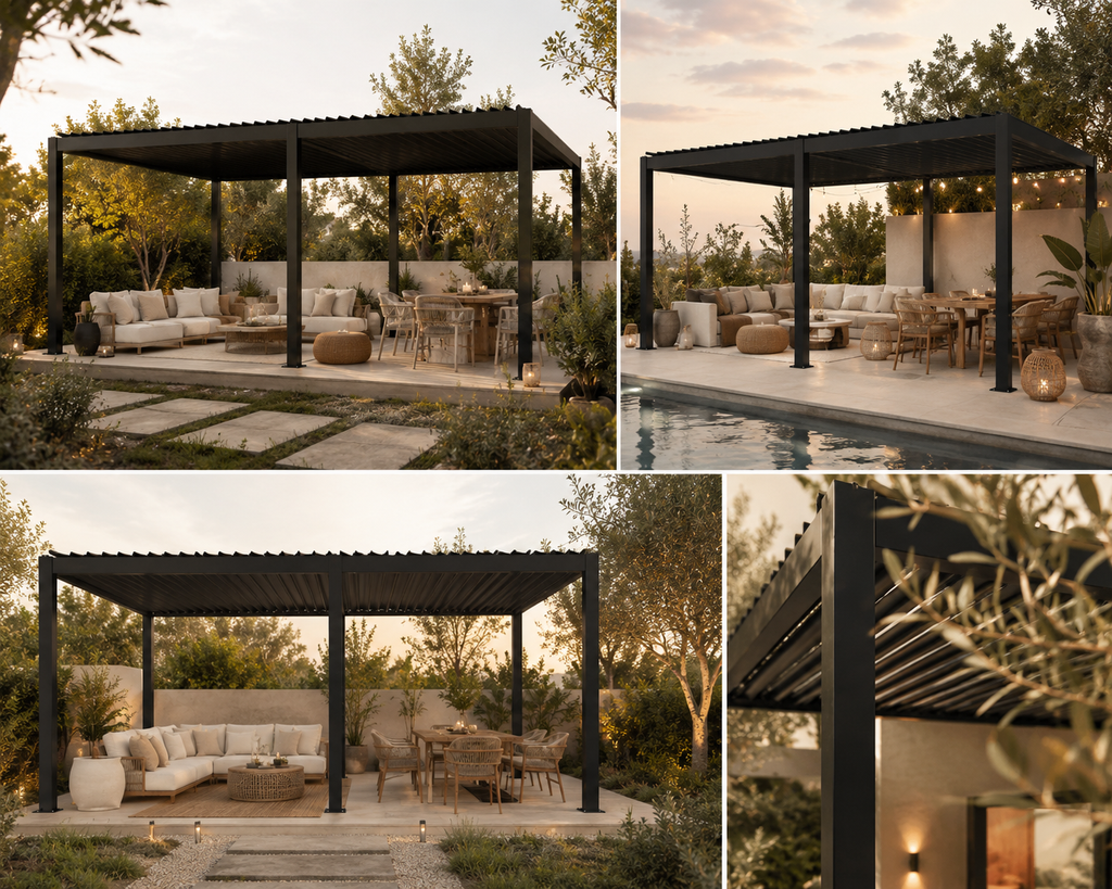 Louver Pergola Steel Louvers & Frame