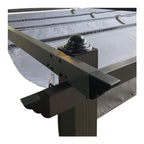 [10X13FT] Alora Premium Outdoor Patio Retractable Pergola With Canopy (SAK01864)